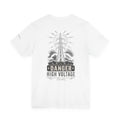 High Voltage Tee — 'Danger High Voltage' Powerline Graphic T-Shirt
