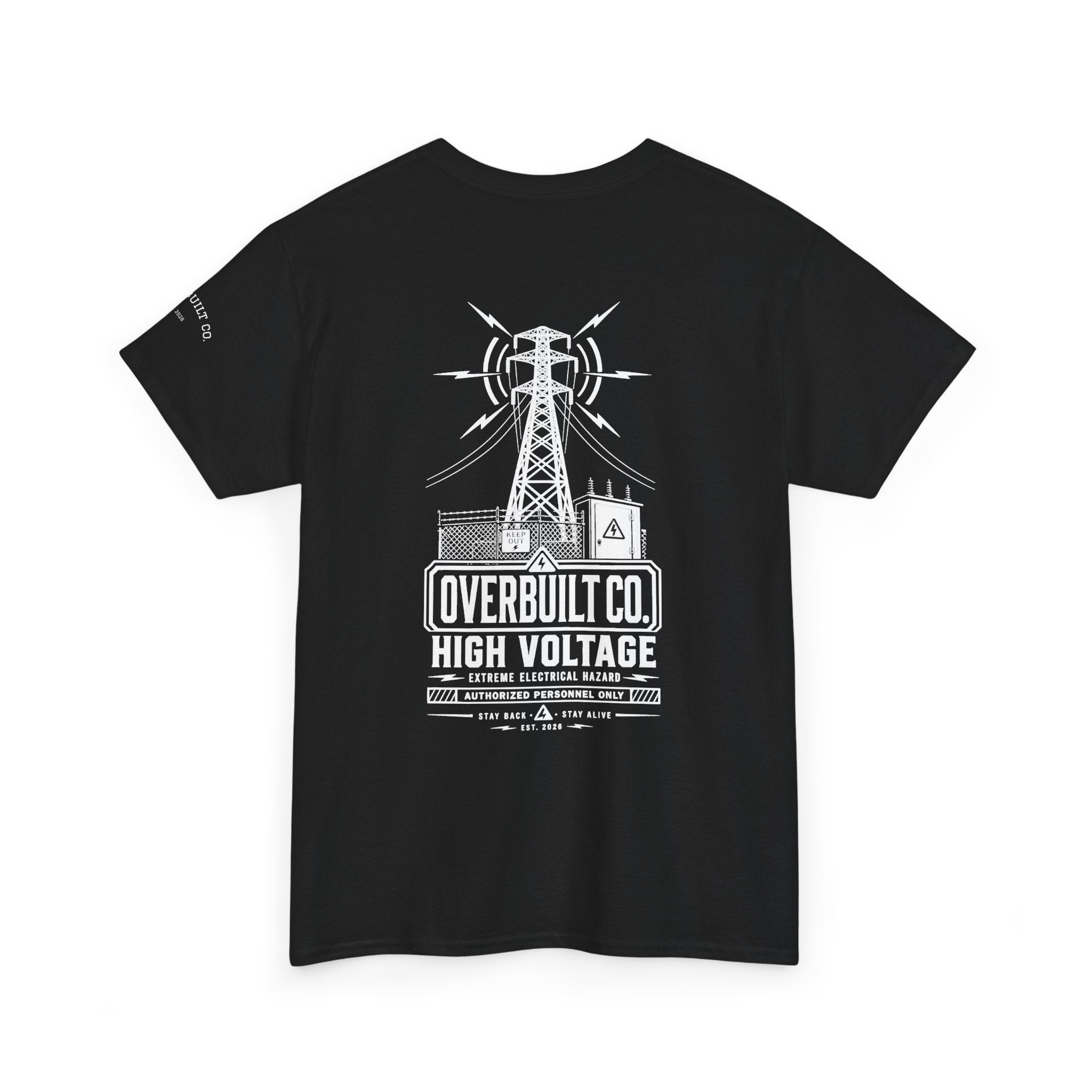 Graphic Tee — Minimal Industrial Backprint T-Shirt