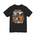Construction Safety Tee - “Poor Decisions Pay The Bills” Worksite Graphic T-Shirt