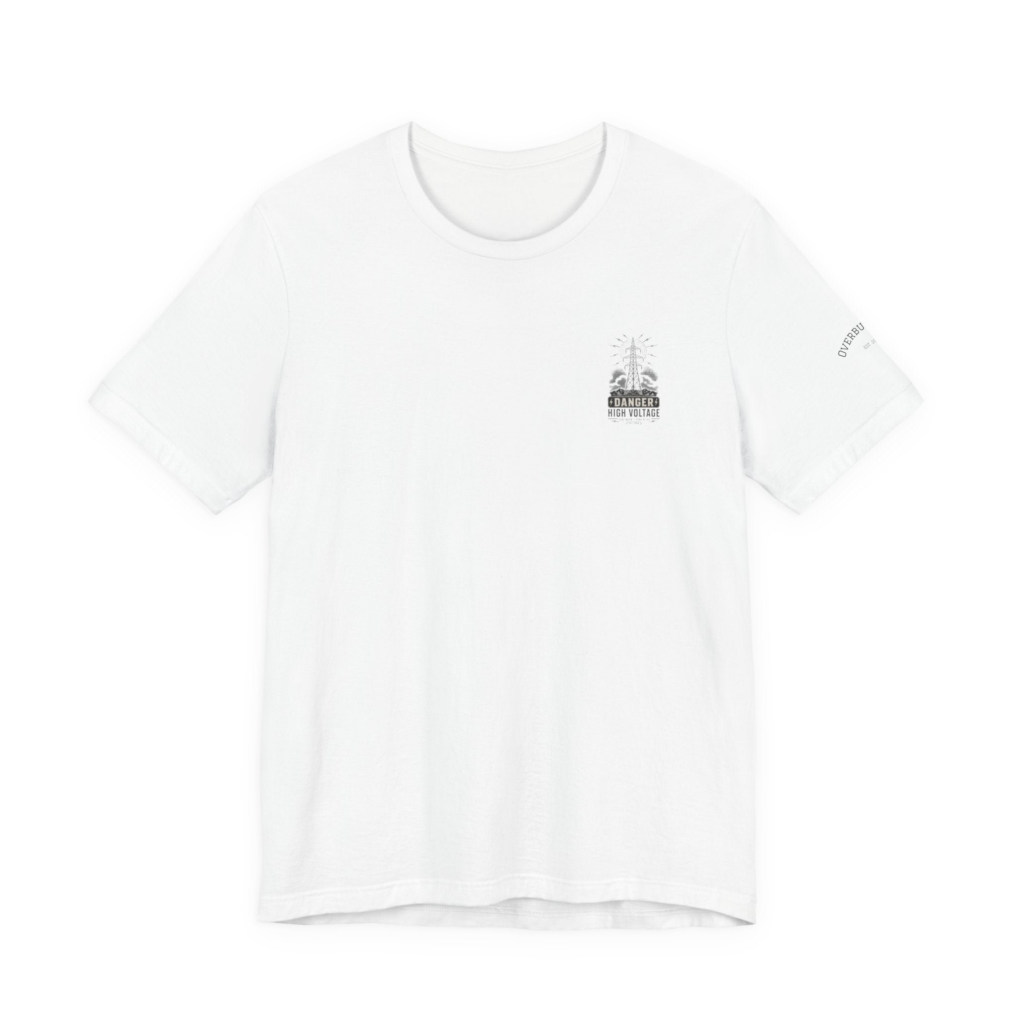 High Voltage Tee — 'Danger High Voltage' Powerline Graphic T-Shirt