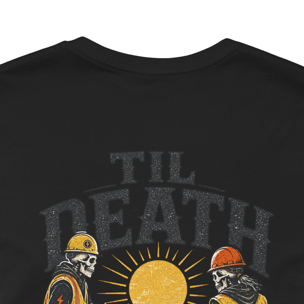 Solar Installer T‑Shirt — "Til Death We Install" Crew Tee