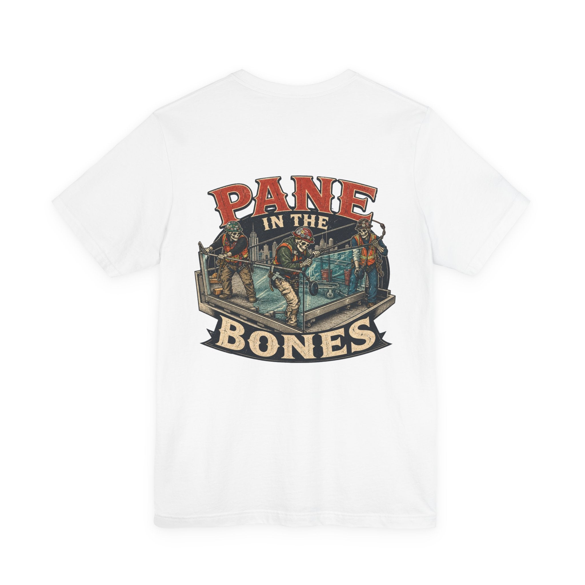 Glazier - Pane in the Bones  Graphic Tee – Vintage Boxing Match Design