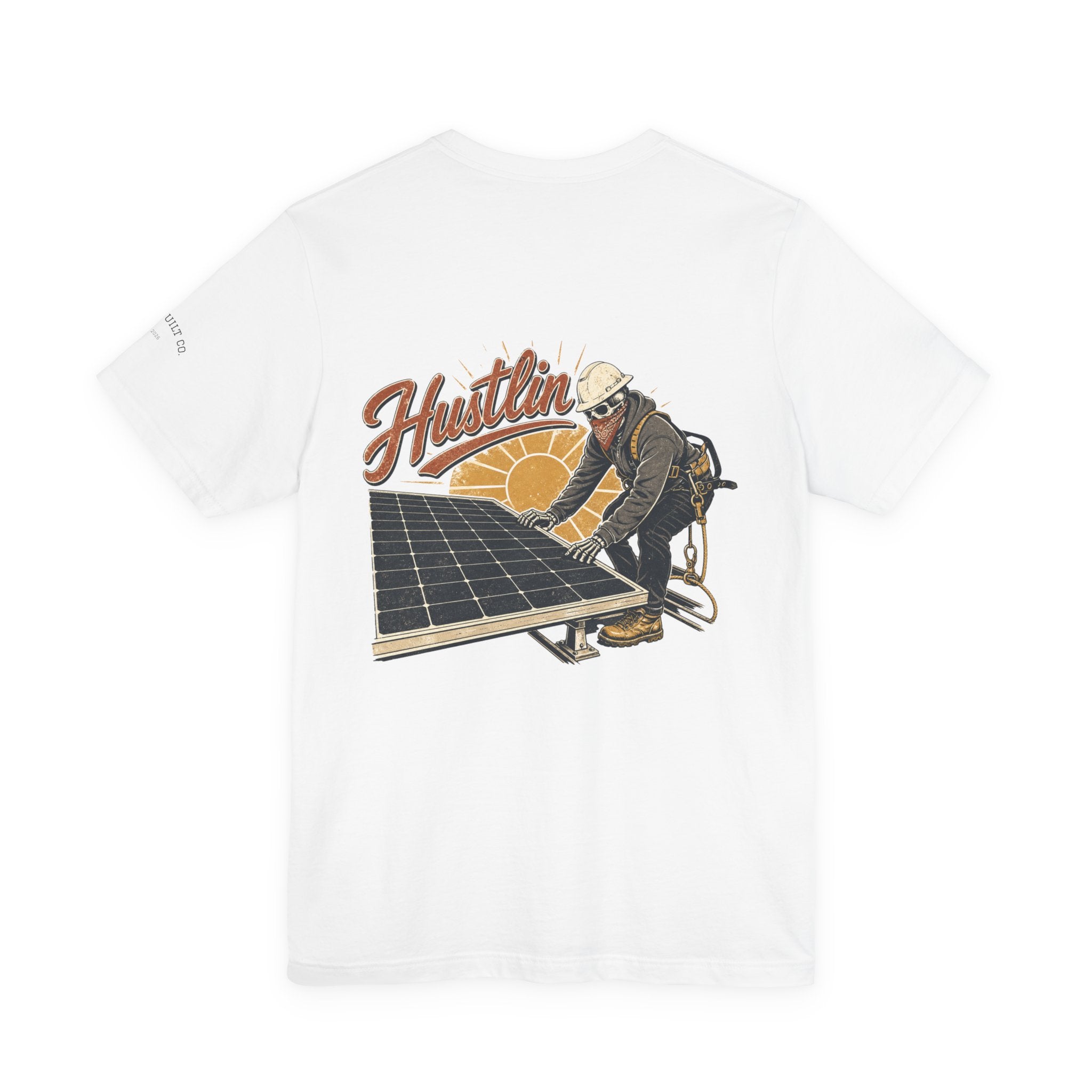 Solar Installer Hustlin Tee — Renewable Energy Worker Shirt