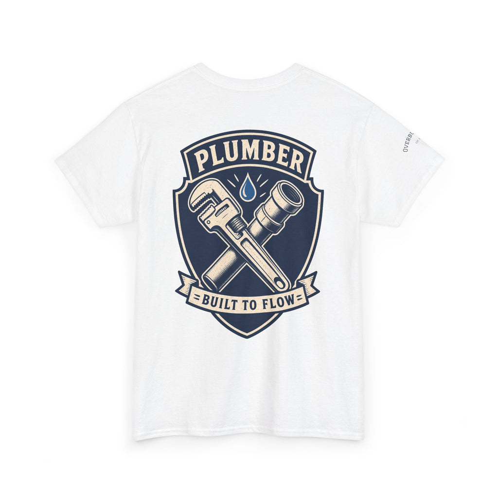 Plumber 'Built to Flow' Tee — Tradesman Plumbing T‑Shirt