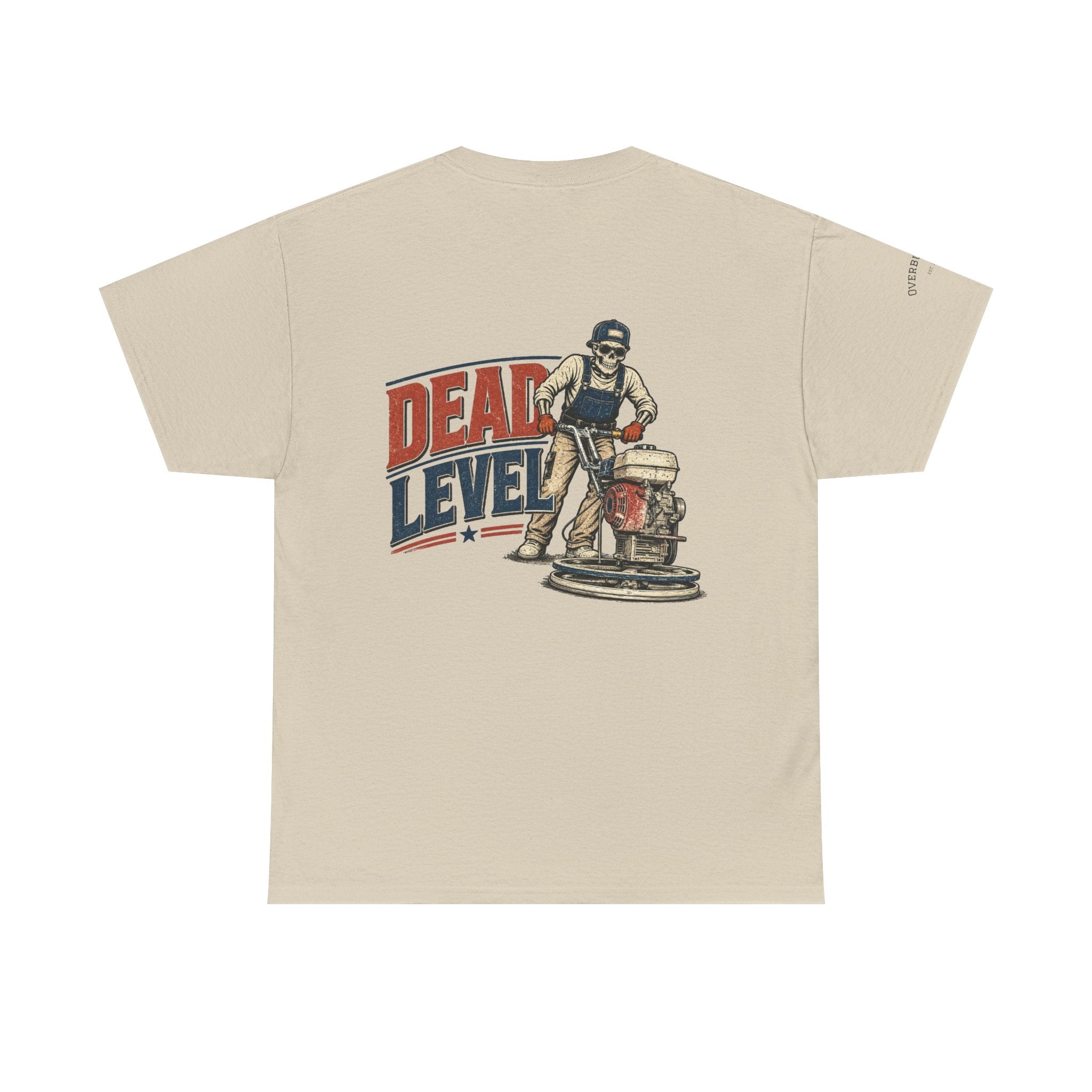 T-Shirt — "Dead Level" Concrete Polisher Graphic Tee