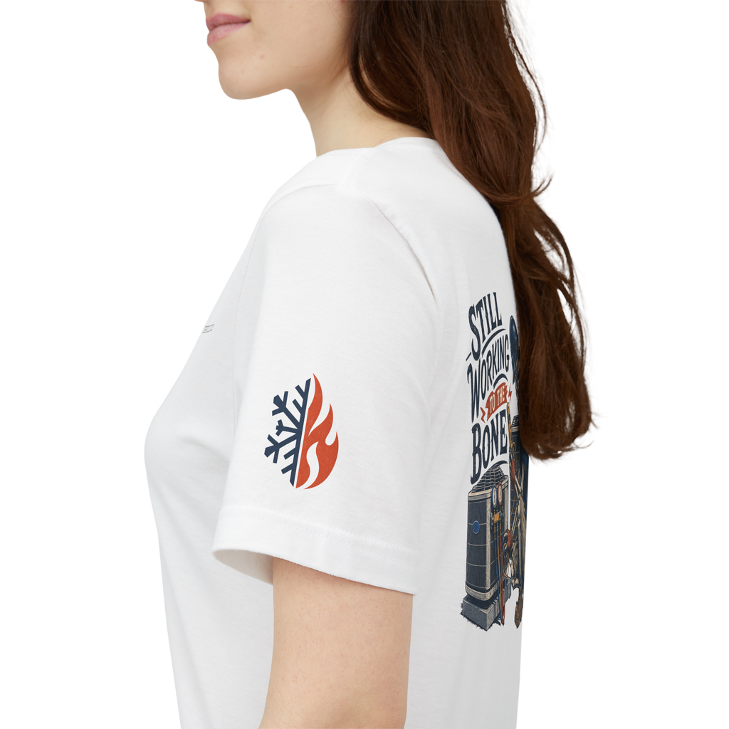 Still Working to the Bone Tee — HVAC Technician Vintage Work Shirt
